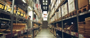 Overseas warehouse shelf area